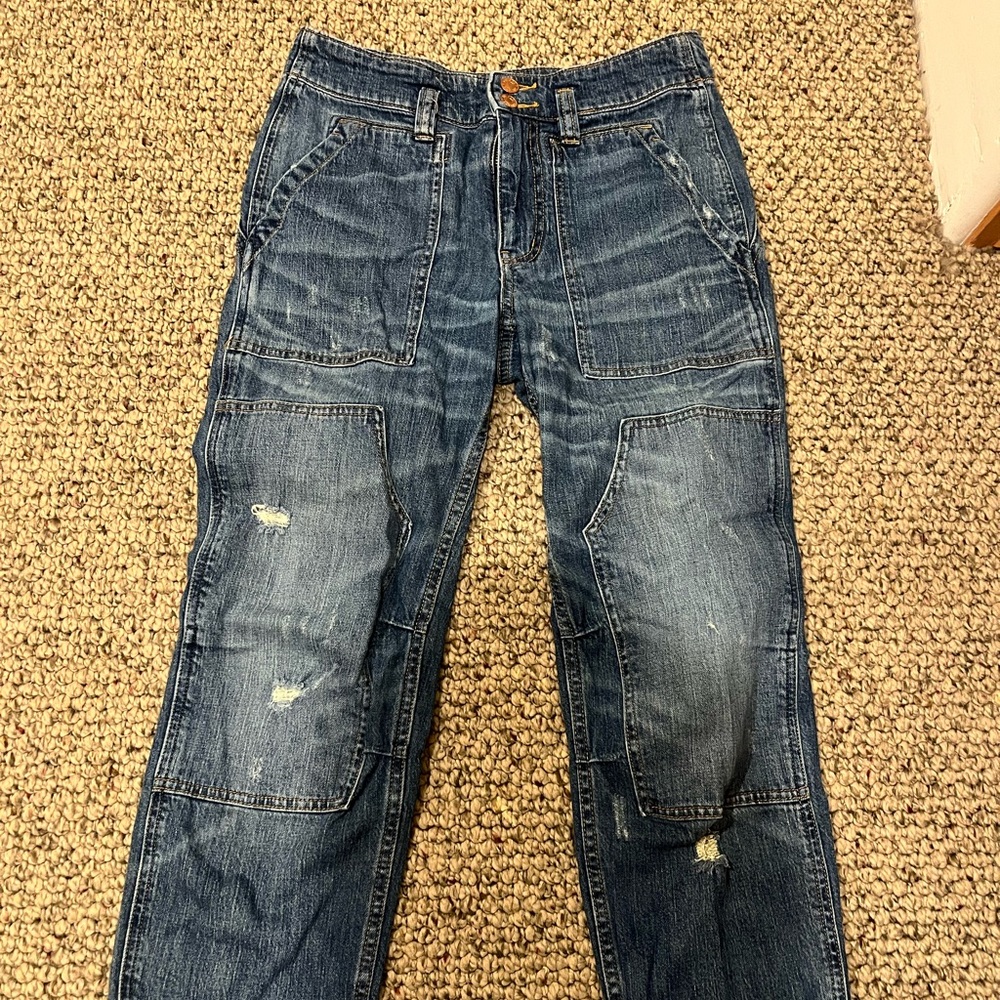 Anthropologie Women’s Pilcro Distressed Blue Jeans